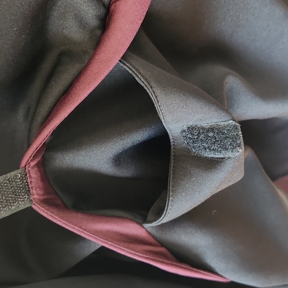 Weir Golf Black Maroon Hooded Pullover Fleece Half Zip Sweater Mens Sz MED - Picture 4 of 9